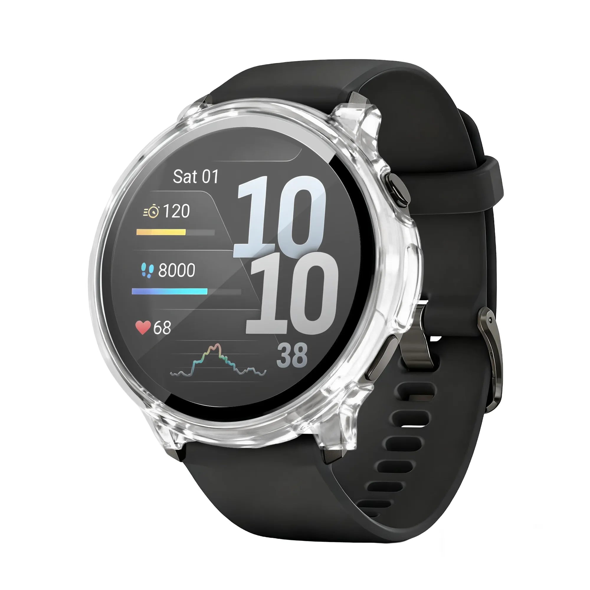 Bandz Garmin Venu 4 - 45mm PC Cover mit Glas (Transparent)