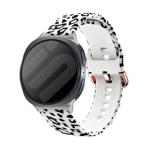 Samsung Galaxy Watch 8 - 44mm White Leopard Armband