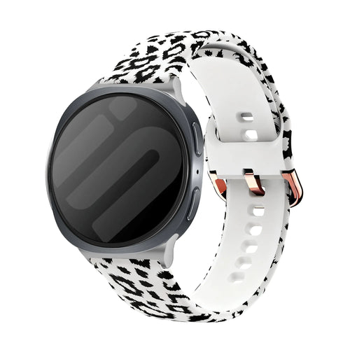 Samsung Galaxy Watch 8 - 44mm White Leopard Armband