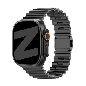 Bandz Apple Watch Premium Steel Strap 'Ocean' (Black)