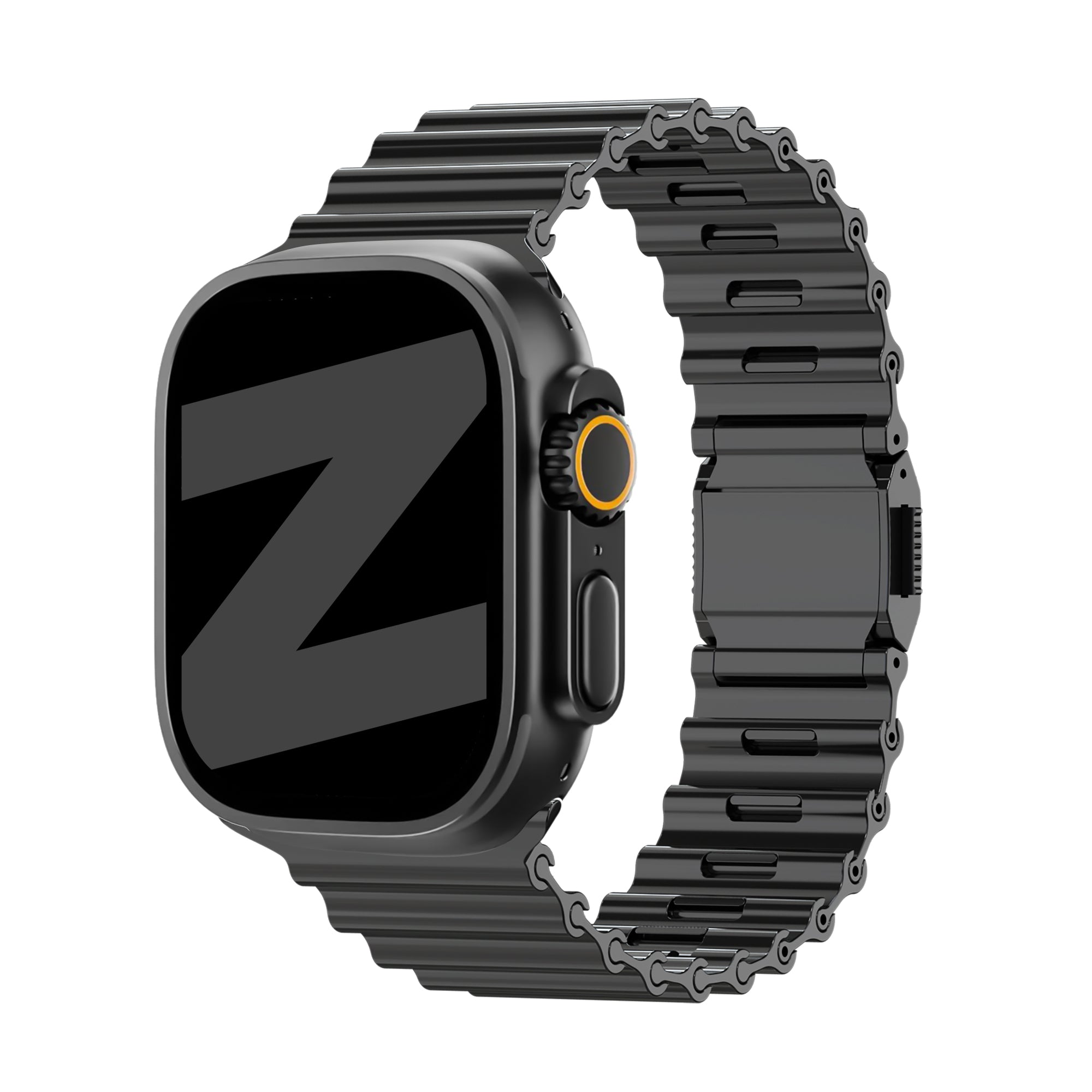 Bandz Apple Watch Premium Stahlarmband 'Ocean' (Schwarz)