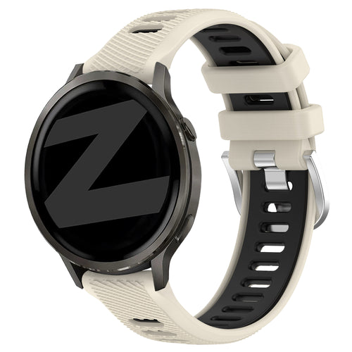 Bandz Garmin Vivoactive 4s sport band met gesp (sterrenlicht/zwart)