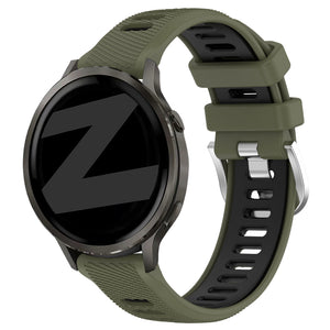 Bandz Bracelet sport avec boucle Garmin Vivoactive 4s (vert olive/noir)