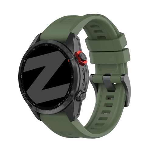 Bandz Garmin Descent Mk2S Silicone Strap 'Classic' (Green)