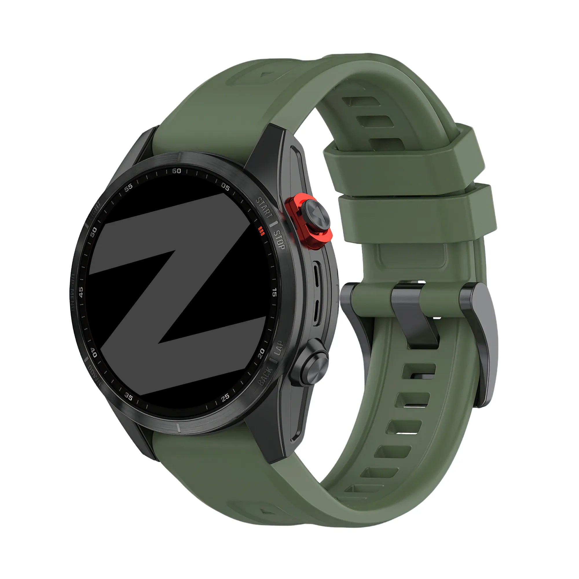 Bandz Garmin Fenix 5s / 6s Silicone Strap 'Classic' (Green)