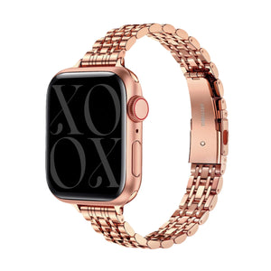 xoxo Wildhearts Apple Watch Stahlarmband 'Slim' (Roségold)