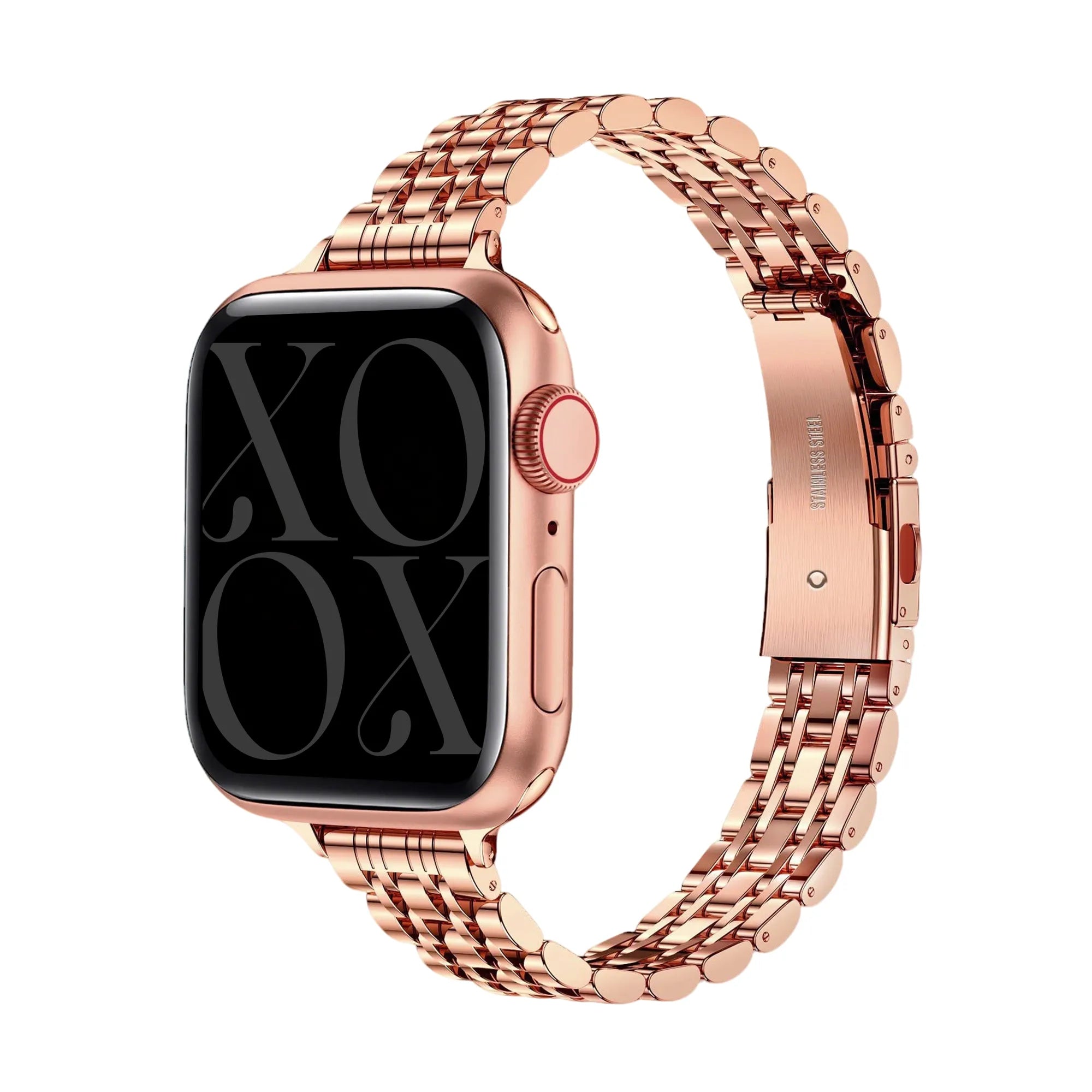 xoxo Wildhearts Apple Watch Stahlarmband 'Slim' (Roségold)