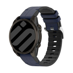 Garmin Forerunner 965 Leather Hybrid Strap (Blue)