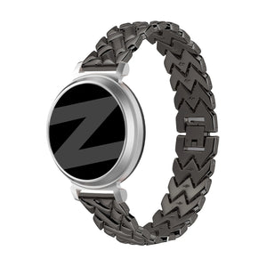 Bandz Bracelet metal 'V-Type' Pebble Round 2 - 14mm (noir)