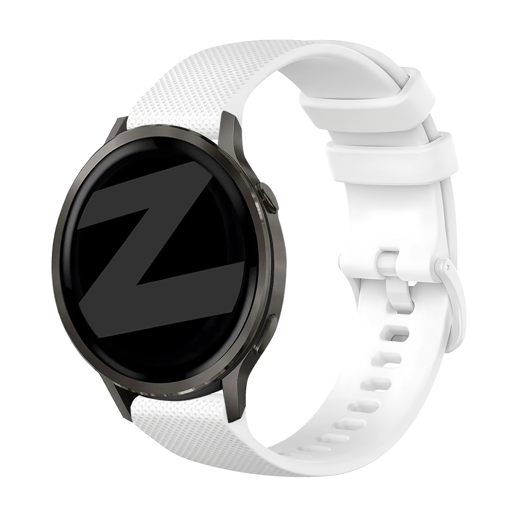 Bandz Garmin Forerunner 265 siliconen band 'Premium' (wit)
