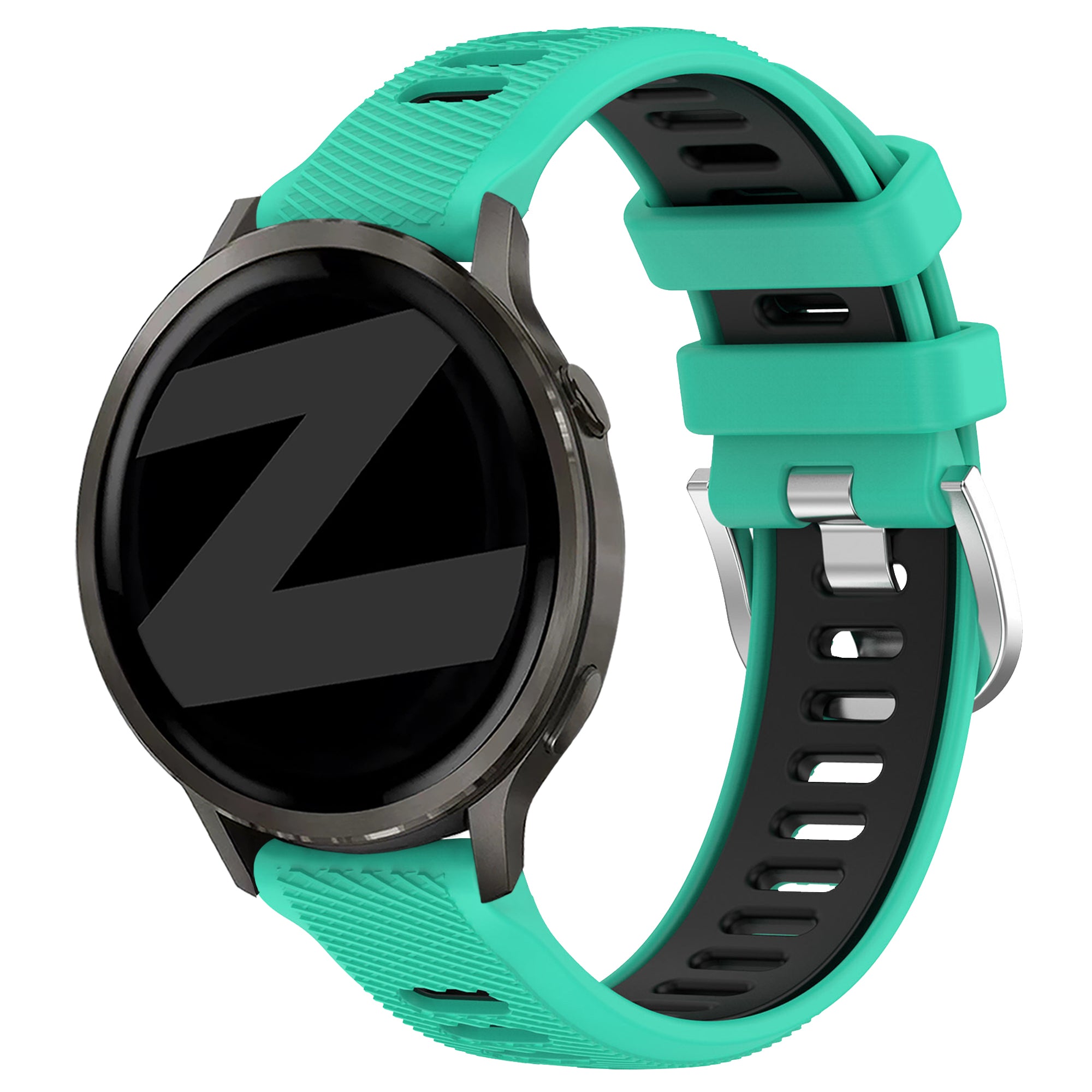 Bandz Bracelet sport avec boucle Garmin Vivoactive 4s (turquoise/noir)