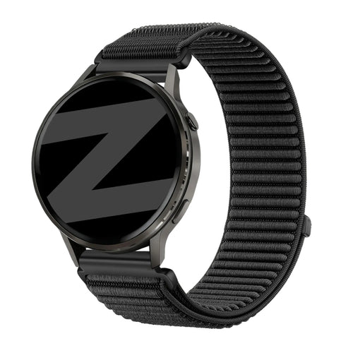 Bandz Garmin Vivoactive 4 Nylonarmband 'Wave' (Schwarz)