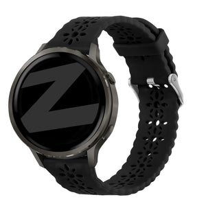Bandz Bracelet silicone 'Lace' Garmin Forerunner 55 (noir)