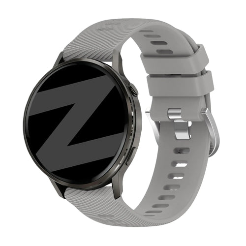 Bandz Garmin Venu 2s siliconen band 'Deluxe' (grijs)