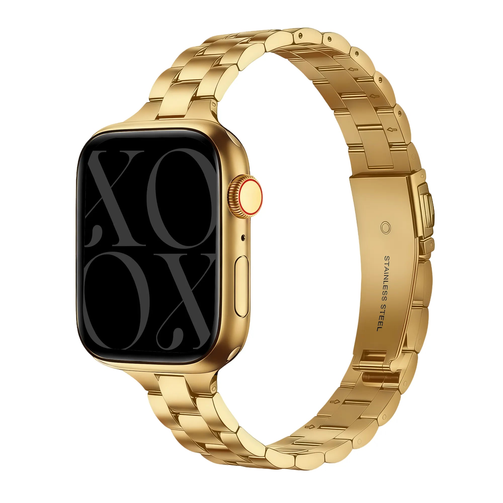 xoxo Wildhearts Apple Watch Feines Stahlarmband (Gold)