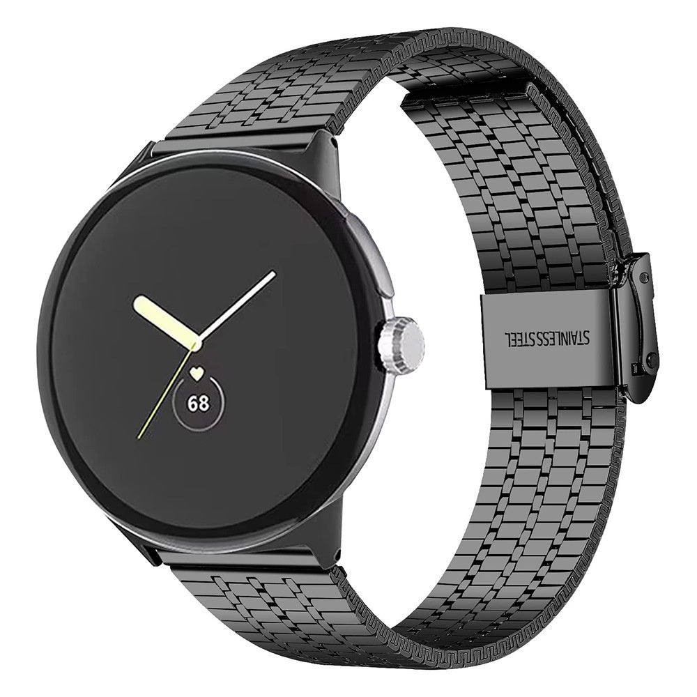 Google Pixel Watch 5 - 45mm roestvrij stalen band (zwart)