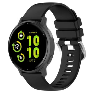 Garmin Vivoactive 6 siliconen classic bandje (zwart) 