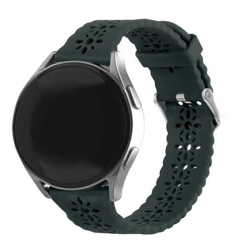 Bracelet de silicone avec relief Coros Apex 2 (vert sapin)