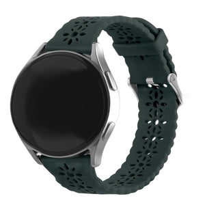 Bracelet de silicone avec relief Withings ScanWatch Nova (vert sapin)