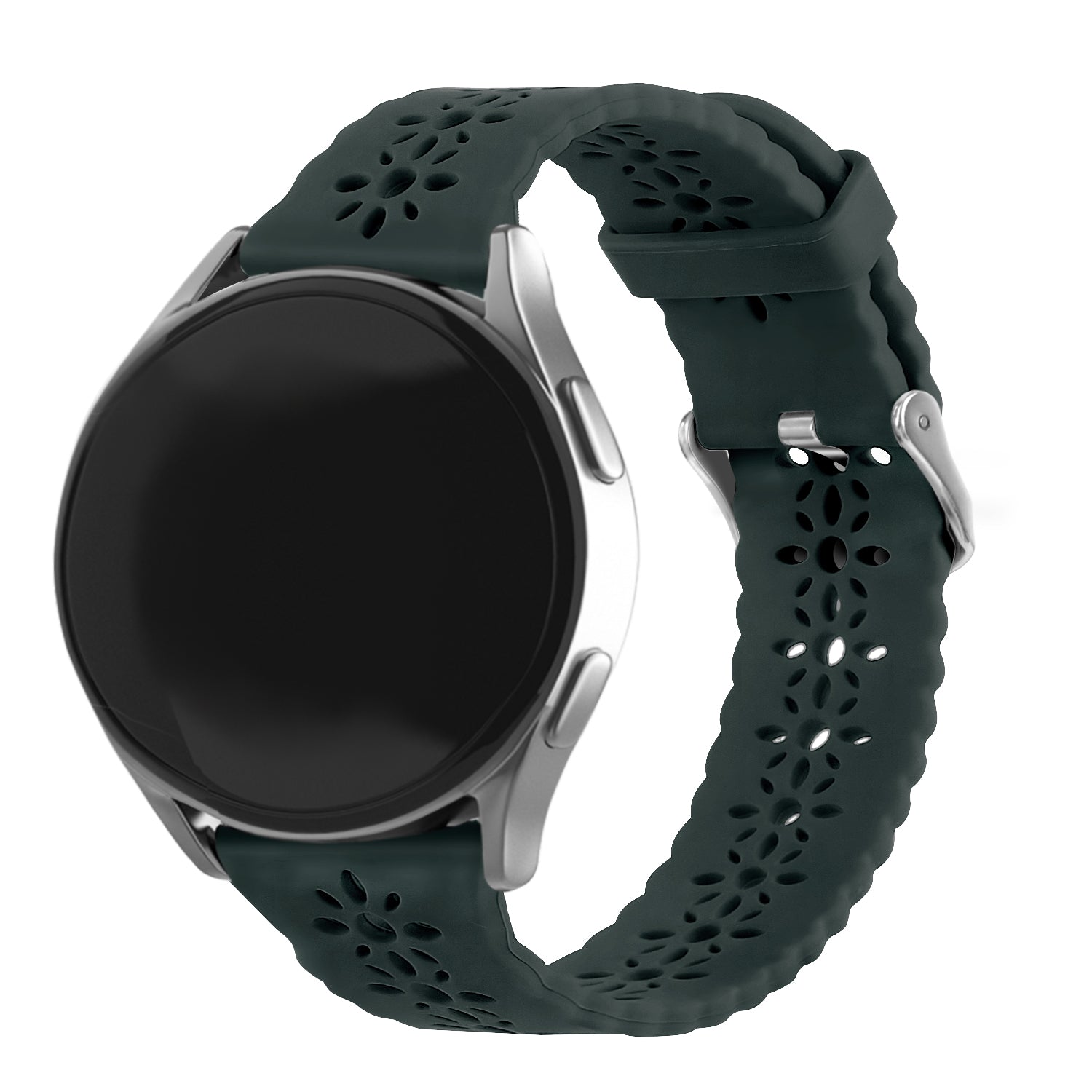Bracelet de silicone avec relief Withings ScanWatch Nova (vert sapin)