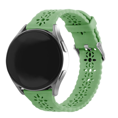 Bracelet de silicone avec relief Withings Steel HR Sport (vert)