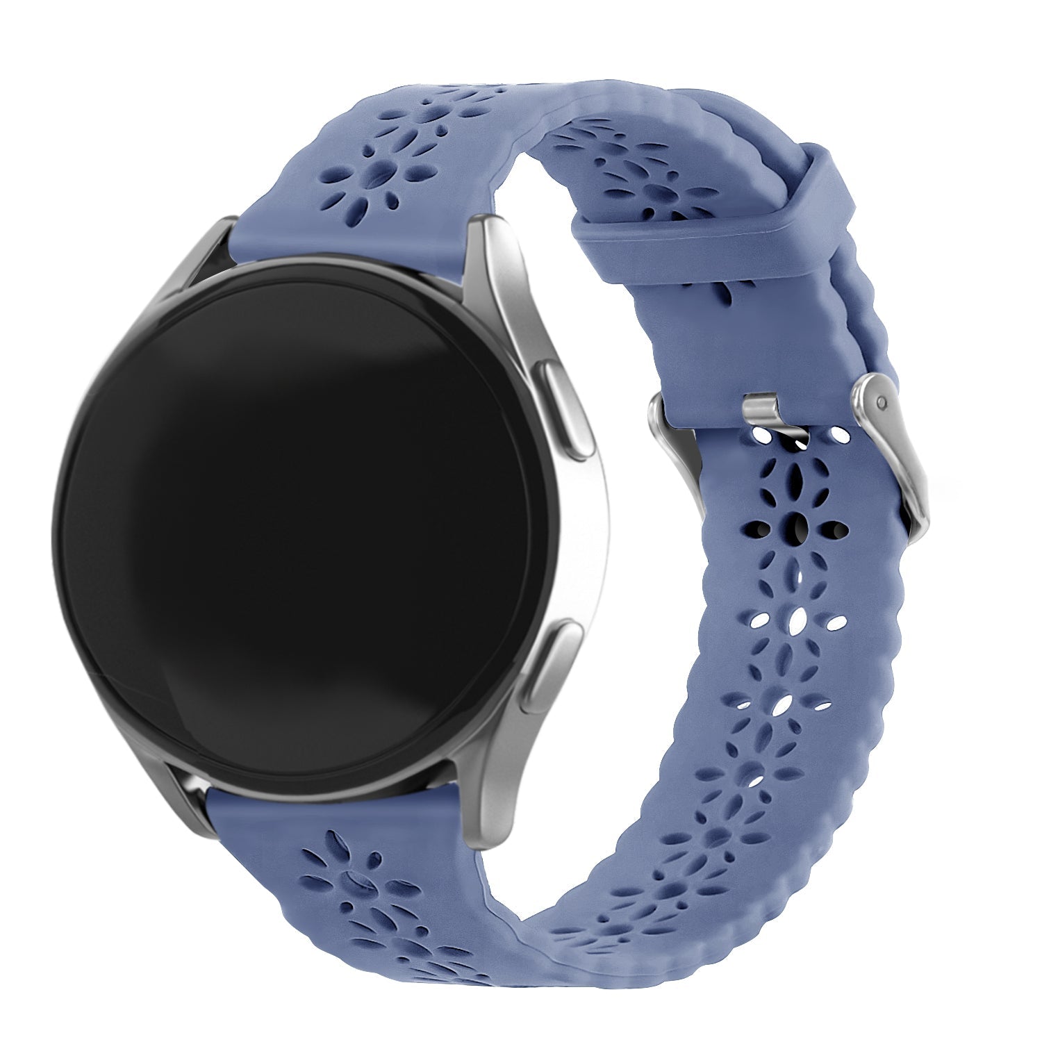 Amazfit Active 2 Gemustertes Silikonarmband (Lavender Grau)