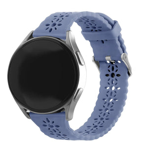 Correa de silicona con relieve Amazfit GTR Mini (gris lavanda)