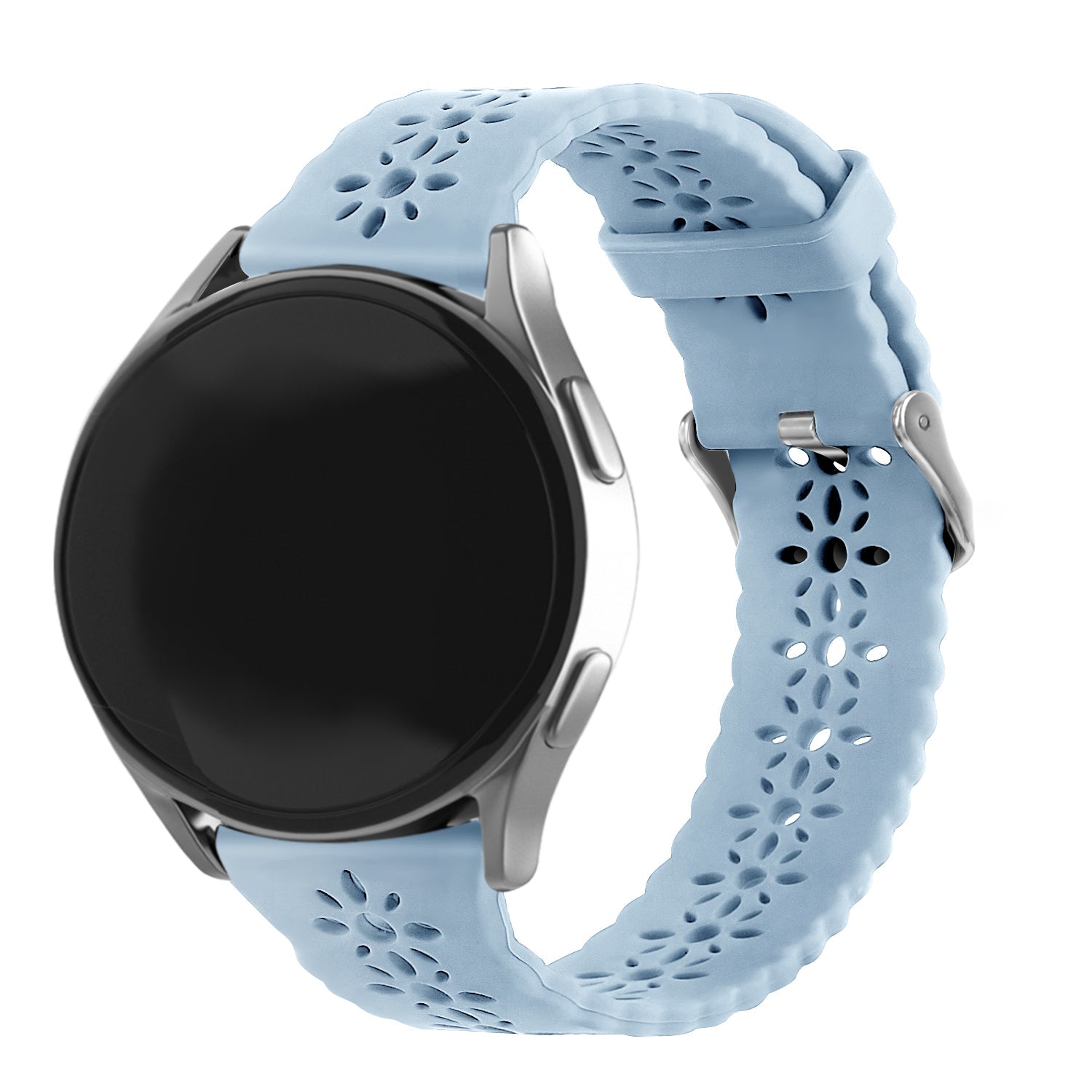 Amazfit GTS 4 Gemustertes Silikonarmband (Mist Blau)