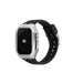 Reqior Apple Watch 45mm Metal Hülle mit integriertem Gummi-Armband (Silber)
