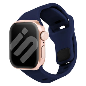 Bracelet sport tilted Apple Watch (bleu foncé)