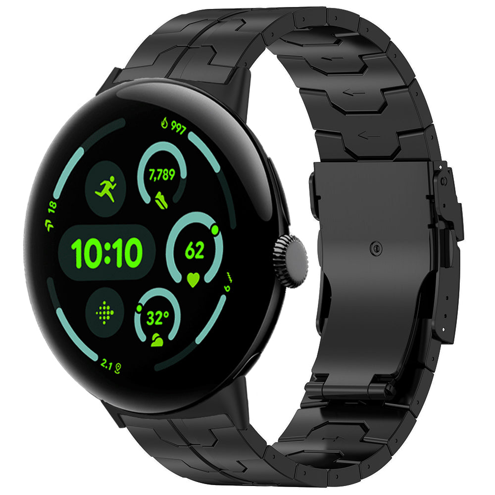 Google Pixel Watch 4 - 45mm 'Iron' Titanium Strap (Black)