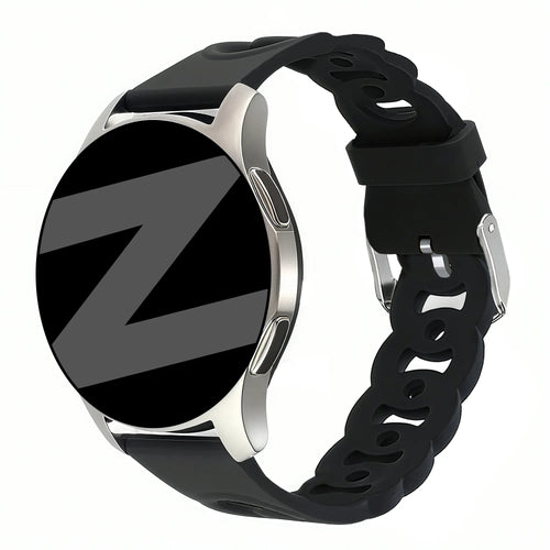 Bandz Xiaomi Amazfit GTS Silikonarmband 'Chains' (Schwarz)