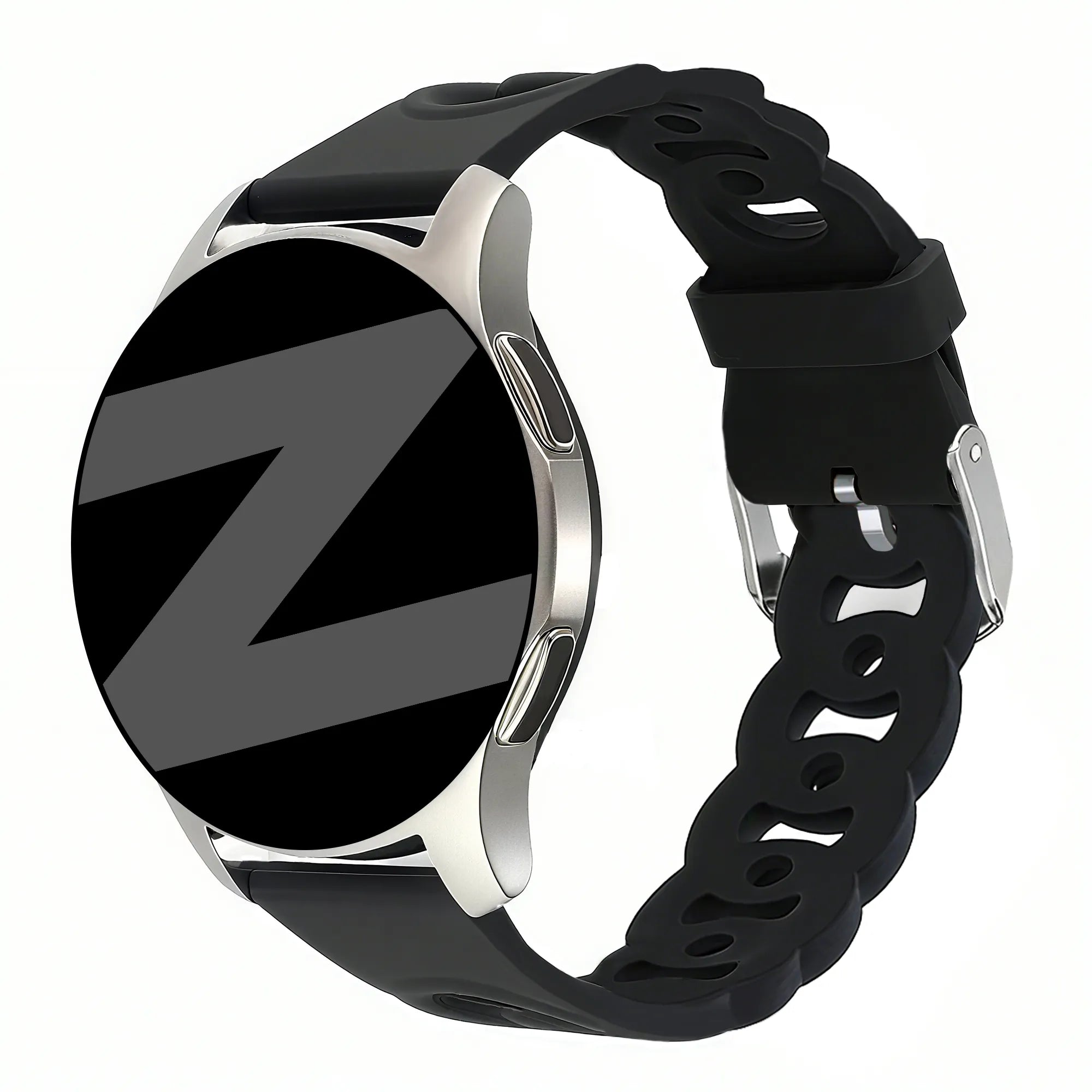 Bandz Xiaomi Amazfit GTS Silikonarmband 'Chains' (Schwarz)