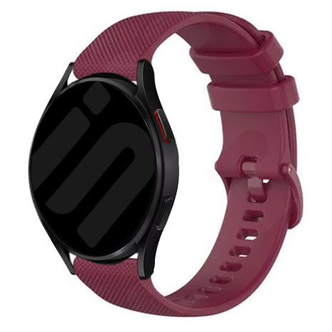Amazfit Bip 5 Premium Silicone Strap (Wine Red)