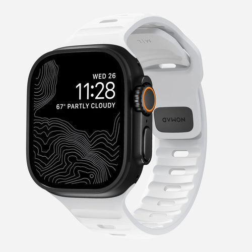 Nomad Sport Apple Watch Silicone Strap (White)