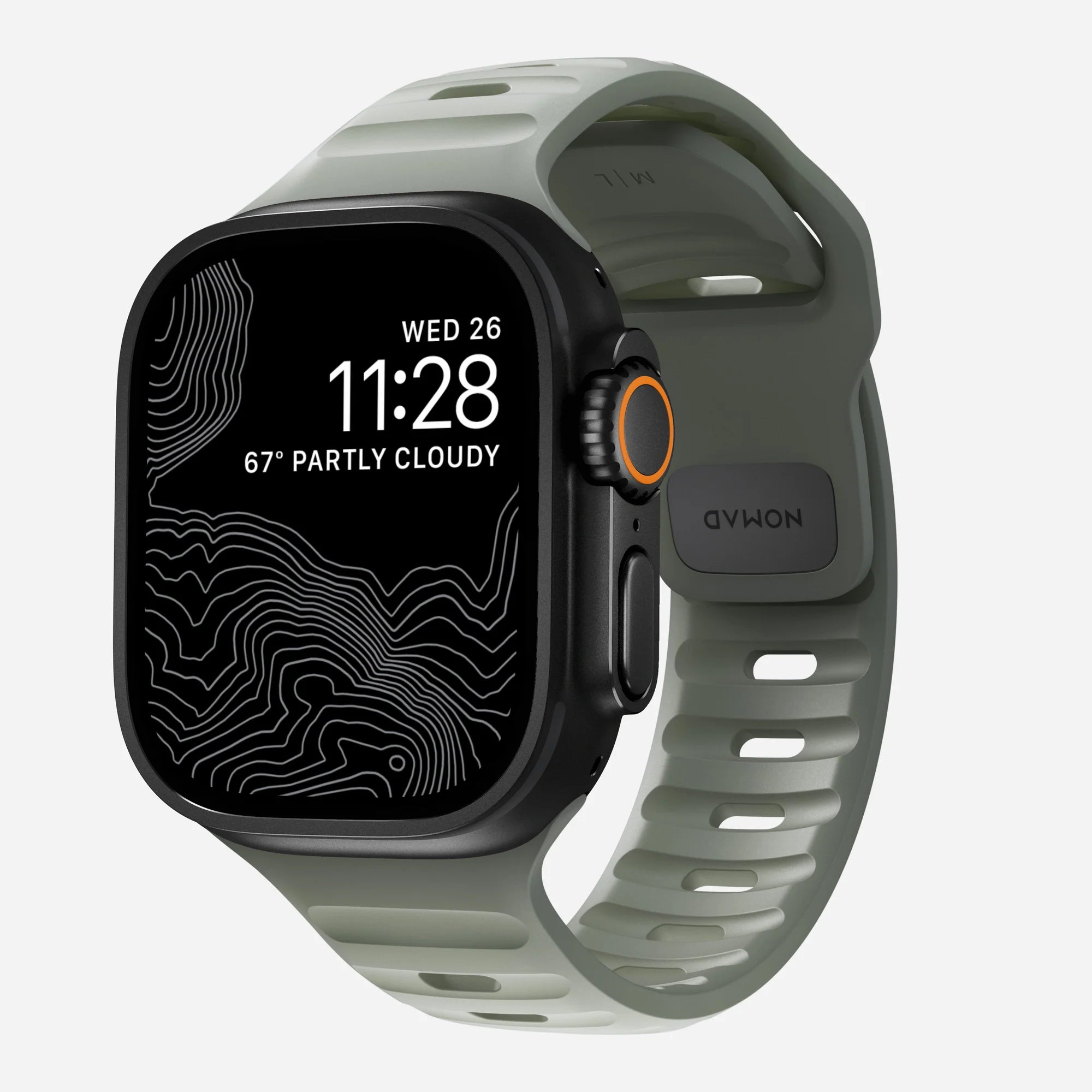 Nomad Sport Apple Watch siliconen bandje (coastal rock)