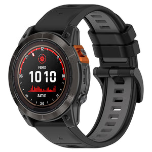 Bracelet sport avec boucle Garmin Quatix 8 - 47mm (noir/gris)