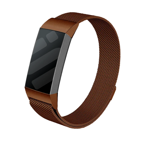 Fitbit Charge 4 Milanese band (bruin)