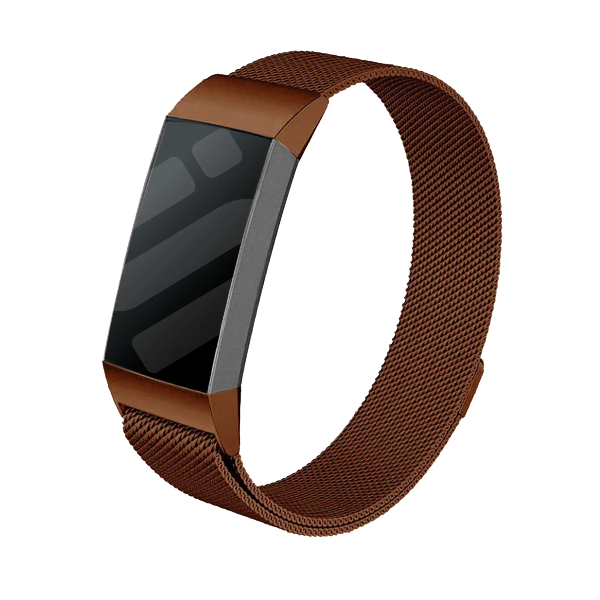 Fitbit Charge 4 Milanese band (bruin)