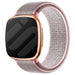 Fitbit Sense nylon bandje (pink sand)