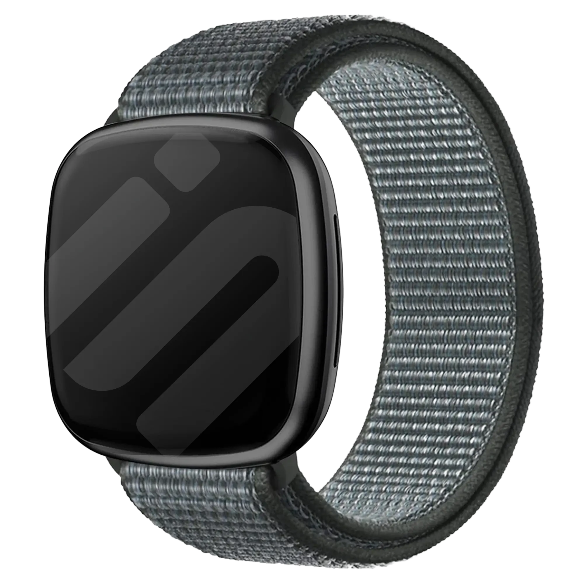 Fitbit Versa 3 Nylonarmband (Grau-grün)