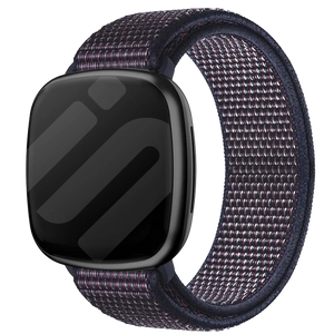Bracelet nylon Fitbit Versa 3 (bleu foncé)