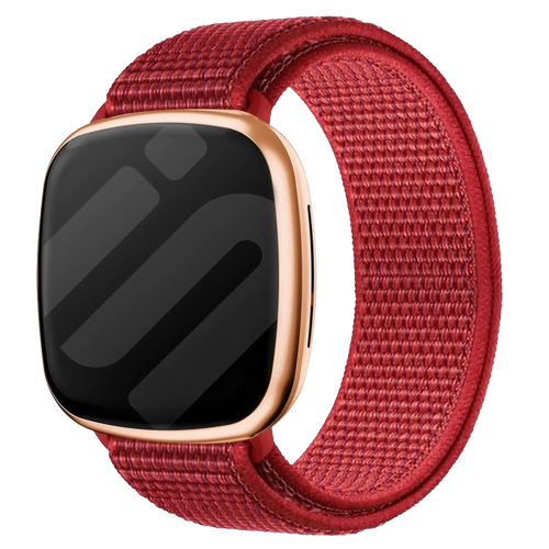Fitbit Versa 3 Nylon Strap (Red)