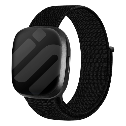 Fitbit Sense Nylonarmband (Schwarz)