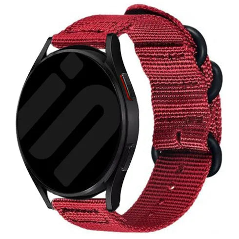 Motorola Moto Watch - 47mm nylon gesp band (rood)