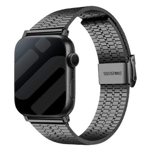 Correa acero inoxidable Apple Watch (negro)