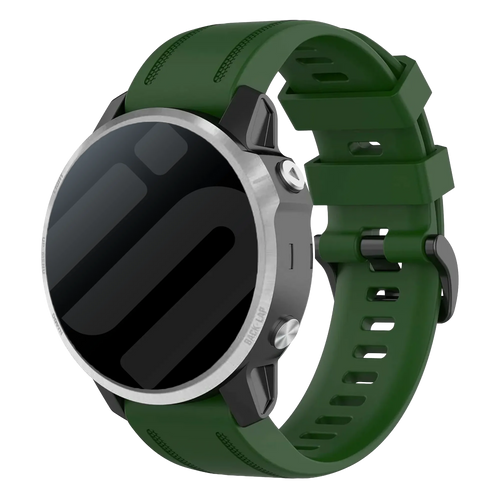 Garmin Fenix 8 - 43mm Silicone Strap (Army Green)