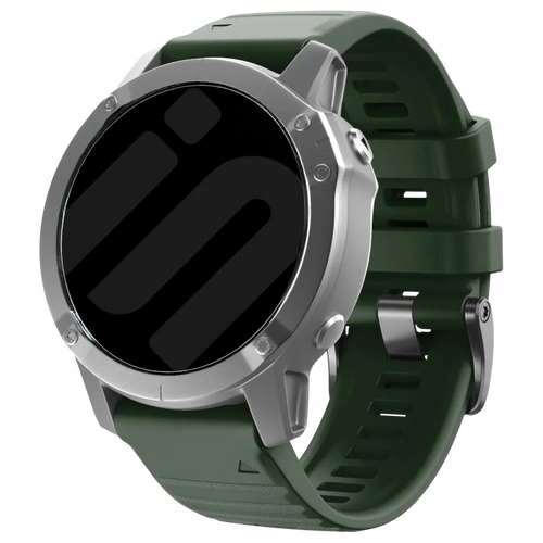 Garmin Instinct 3 - 50mm Silikonarmband (Dunkelgrün)