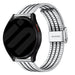 Bracelet acier luxe Samsung Galaxy Watch FE (argent/noir)