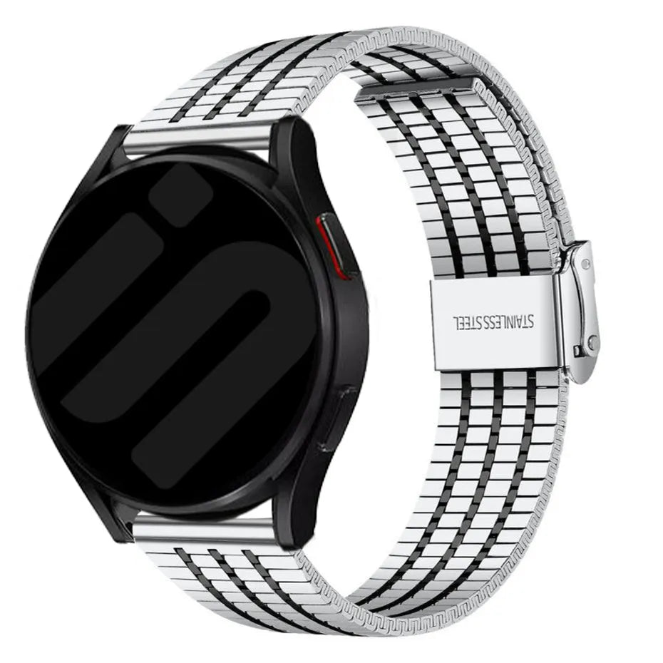 Amazfit Active Fine Steel Strap (Silver/Black)